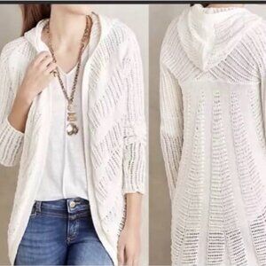 Anthropologie white moth cardigan sweater NWT size small